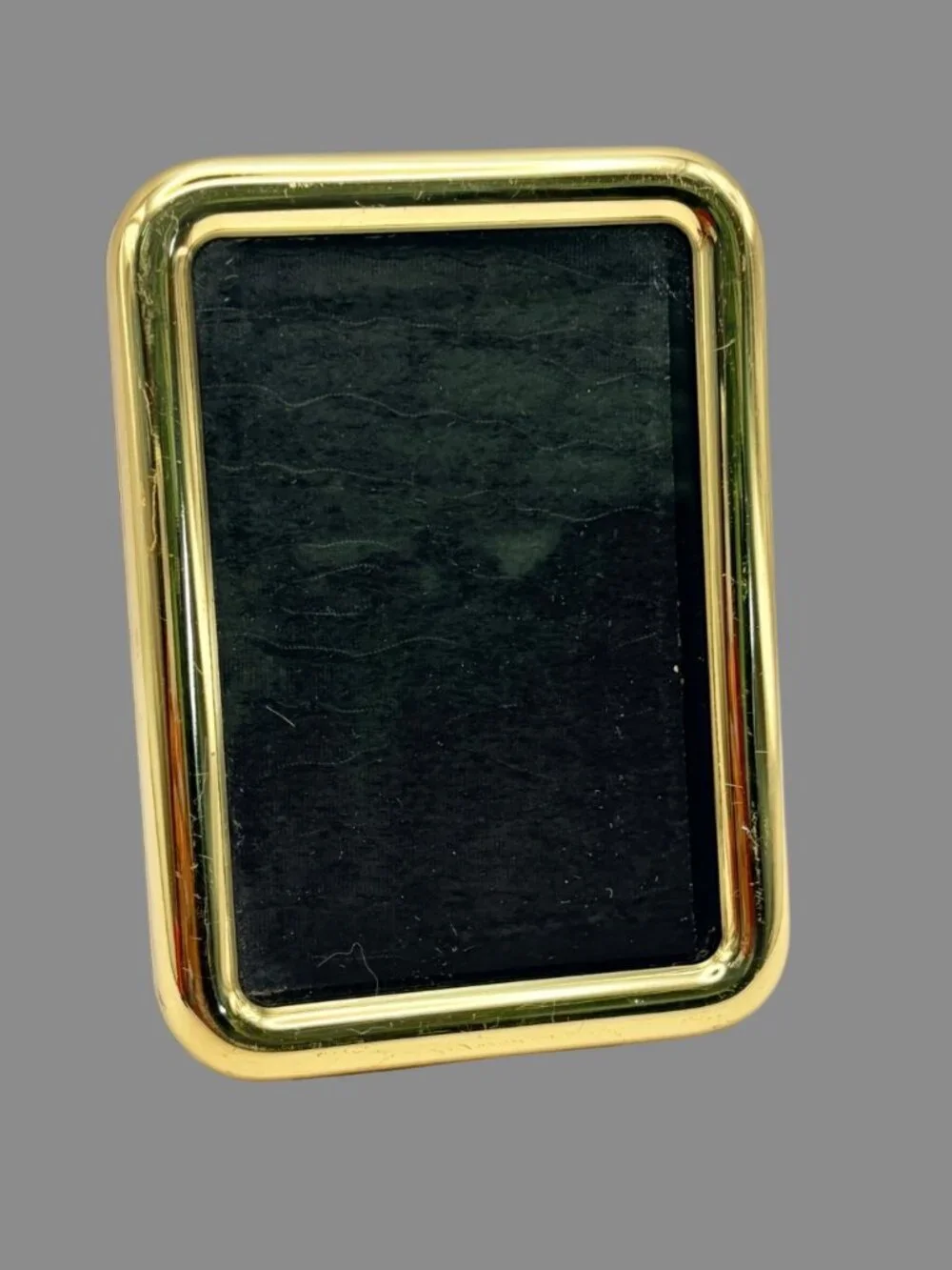 Vintage Gold Tone 3x4.5 Picture Frame Desk or Wall Display Made in Korea